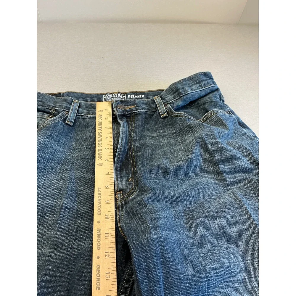 Signature by Levi Strauss & Co Jeans Medium Wash‎ Straight Leg 36x32 Mens Casual